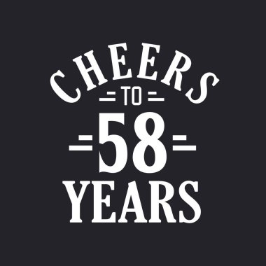 58 'inci yaş günü kutlaması, 58' inci yıla.