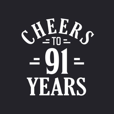 91. Doğum günü kutlaması. 91 yılın şerefine.