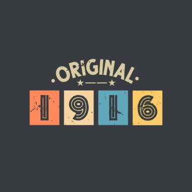 Orijinal 1916. 1916 Vintage Retro Doğum Günü