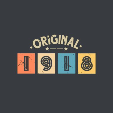 Orijinal 1918. 1918 Vintage Retro Doğum Günü