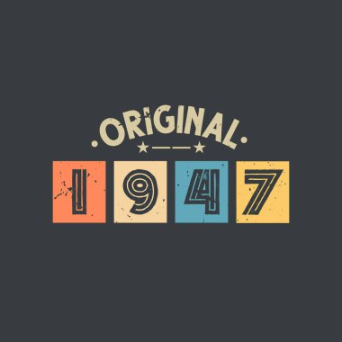 Orijinal 1947. 1947 Vintage Retro Doğum günü