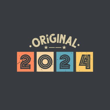 Orijinal 2024. 2024 Vintage Retro Doğum Günü