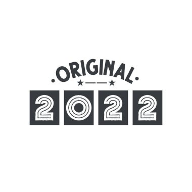 Doğum tarihi 2022 Vintage Retro Birthday, Orijinal 2022