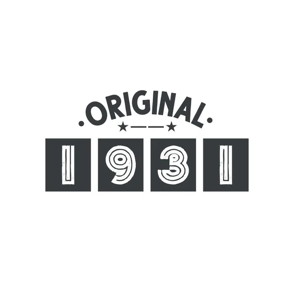 1931 빈티지 1931 — 스톡 벡터