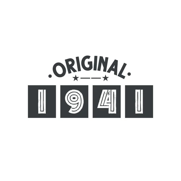 1941 빈티지 오리지널 1941 — 스톡 벡터