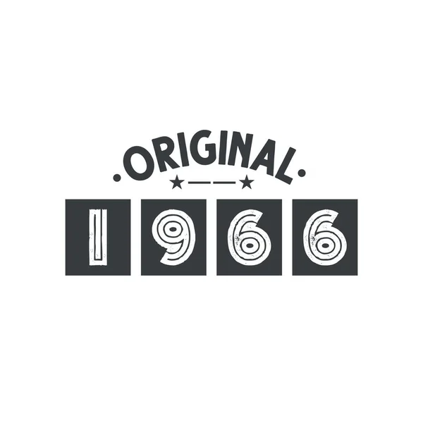 Geboren 1966 Vintage Retro Geburtstag Original 1966 — Stockvektor