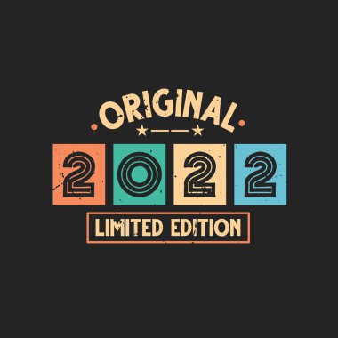 Orijinal 2022 Limited Edition. 2022 Vintage Retro Doğum Günü