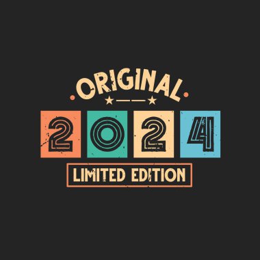 Orijinal 2024 Limited Edition. 2024 Vintage Retro Doğum Günü