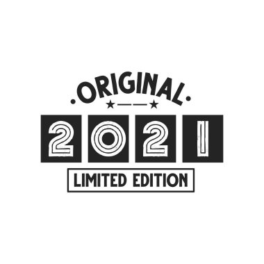 Doğum tarihi: 2021 Vintage Retro Birthday, Orijinal: 2021 Limited Edition