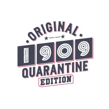 Doğum tarihi: 1909 Vintage Retro Birthday, Orijinal: 1909 Karantina Versiyonu