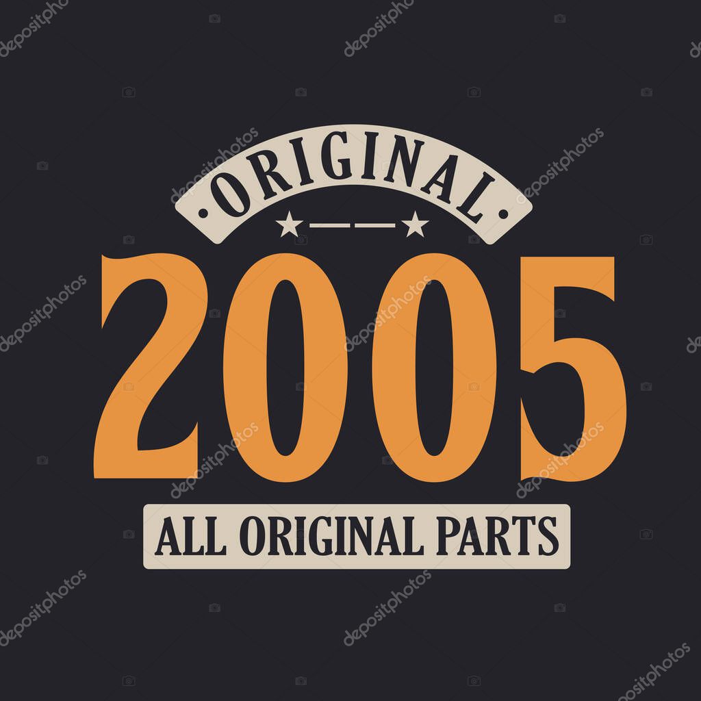 Original 2005 Todas las partes originales. 2005 Vintage Retro