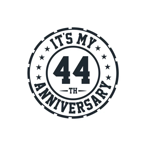44º Aniversario Boda 44º Aniversario — Archivo Imágenes Vectoriales