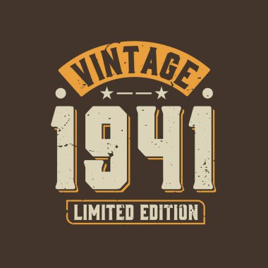 Vintage 1941 Limited Edition. 1941 Vintage Retro Doğum günü