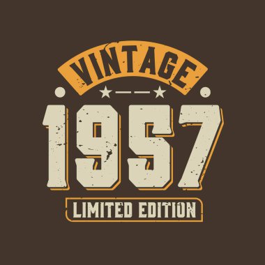 Antika 1957 Limited Edition. 1957 Vintage Retro Doğum günü