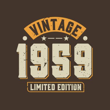 Antika 1959 Limited Edition. 1959 Vintage Retro Doğum Günü