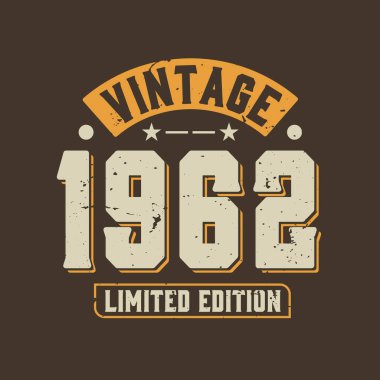 Antika 1962 Limited Edition. 1962 Vintage Retro Doğum Günü