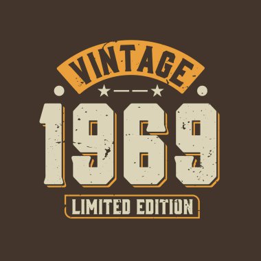 Antika 1969 Limited Edition. 1969 Vintage Retro Doğum günü