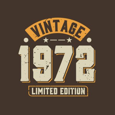 1972 model, sınırlı üretim. 1972 Vintage Retro Doğum Günü