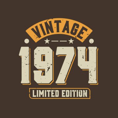 1974 model, sınırlı üretim. 1974 Vintage Retro Doğum Günü