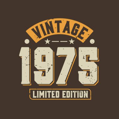 1975 model, sınırlı üretim. 1975 Vintage Retro Doğum Günü