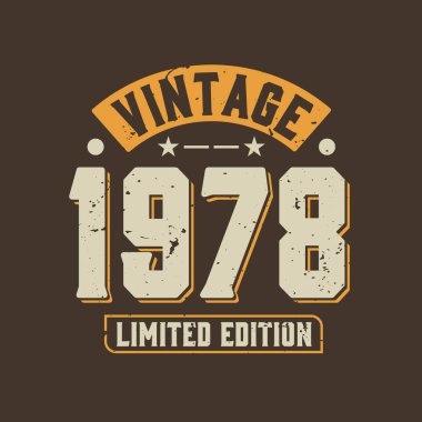 1978 model, sınırlı üretim. 1978 Vintage Retro Doğum günü