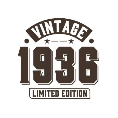 Doğum tarihi: 1936 Vintage Retro Birthday, Vintage 1936 Limited Edition