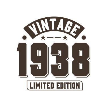 Doğum tarihi: 1938 Vintage Retro Birthday, Vintage 1938 Limited Edition