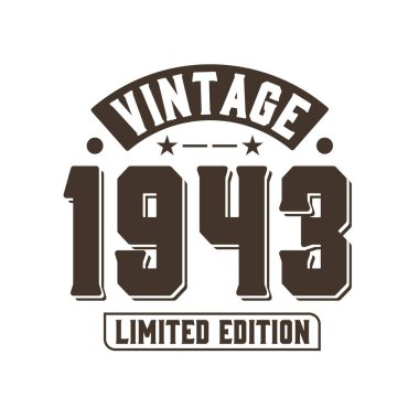 Doğum tarihi 1943 Vintage Retro Birthday, Vintage 1943 Limited Edition