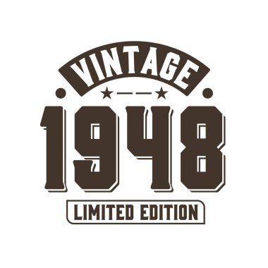 Doğum tarihi 1948 Vintage Retro Birthday, Vintage 1948 Limited Edition
