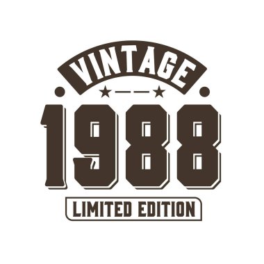 1988 doğumlu Vintage Retro Birthday, 1988 Vintage Limited Edition