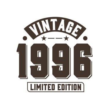 Doğum tarihi 1996 Vintage Retro Birthday, Vintage 1996 Limited Edition