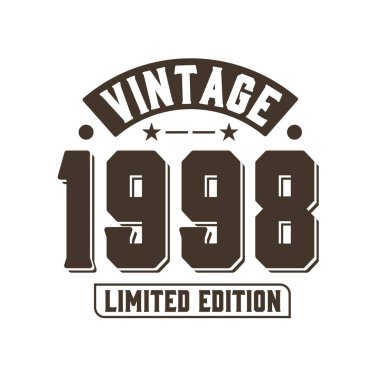 Doğum tarihi 1998 Vintage Retro Birthday, Vintage 1998 Limited Edition