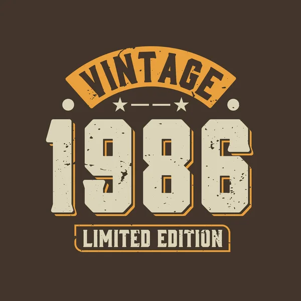 1986 model, sınırlı üretim. 1986 Vintage Retro Doğum günü