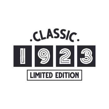 Doğum tarihi 1923 Vintage Retro Birthday, Klasik 1923 Limited Edition