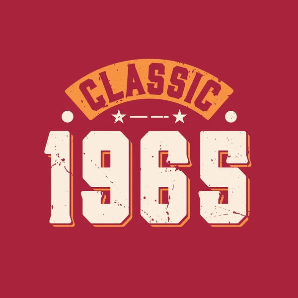 Classic 1965 1965 Vintage Retro Birthday — ストックベクタ