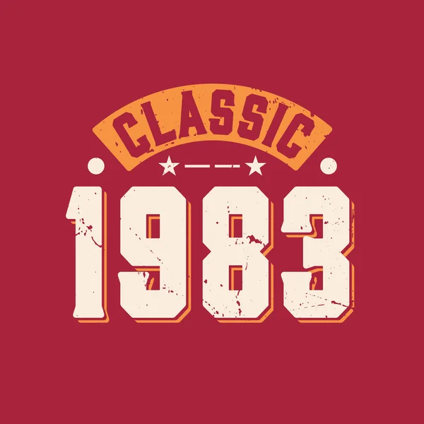 Classic 1983 1983 Vintage Retro Birthday —  Vetores de Stock