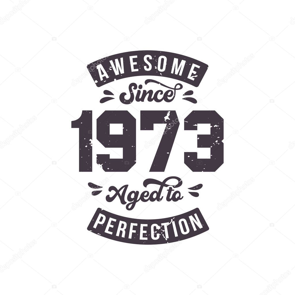 Born in 1973 Awesome Retro Vintage Birthday, Awesome since 1973 Aged to PerfectionBorn in 1973 Awesome Retro Vintage Birthday, Awesome since 1973 Aged to Perfection