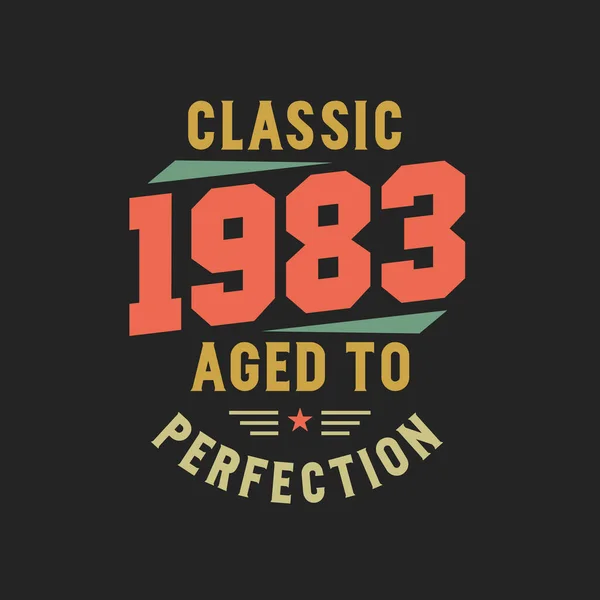 Classic 1983 Legends 1983 Vintage Retro Birthday — Stock Vector