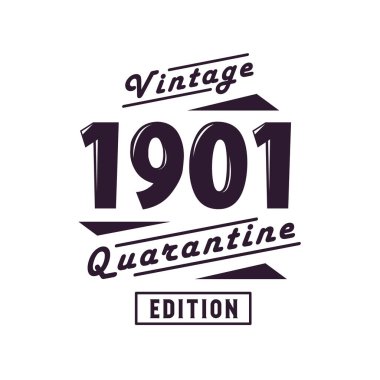 Doğum tarihi: 1901 Vintage Retro Birthday, Vintage 1901 Karantina Versiyonu