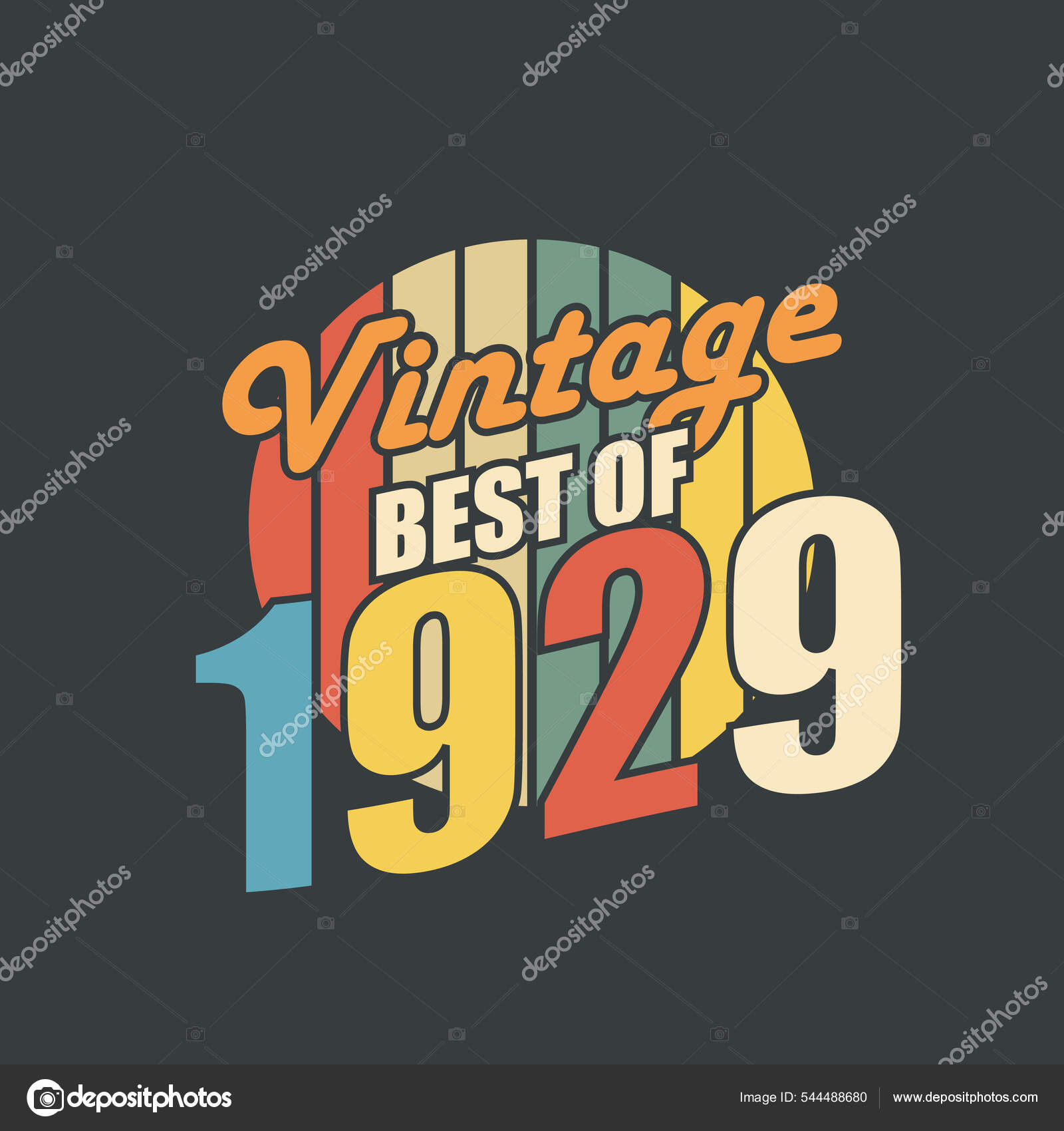 Born 1930 Vintage Birthday Celebration Vintage Best 1930 Stock Vector