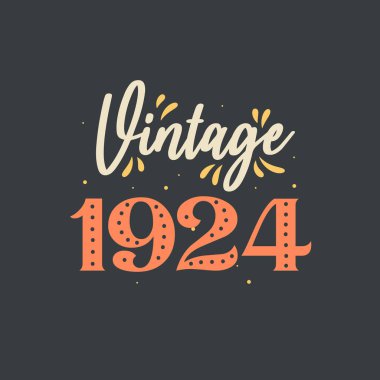 1924 mahsulü. 1924 Vintage Retro Doğum Günü