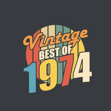 1974 'ün en iyi klasiği. 1974 Vintage Retro Doğum Günü