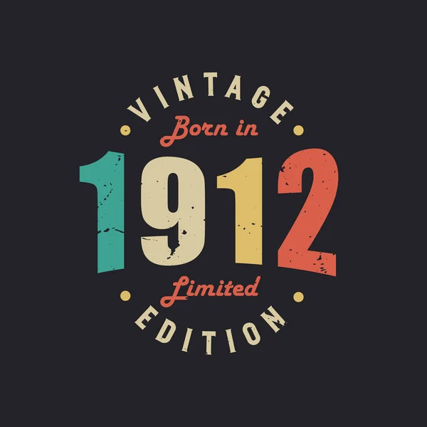 Jahrgang 1912 Limited Edition — Stockvektor