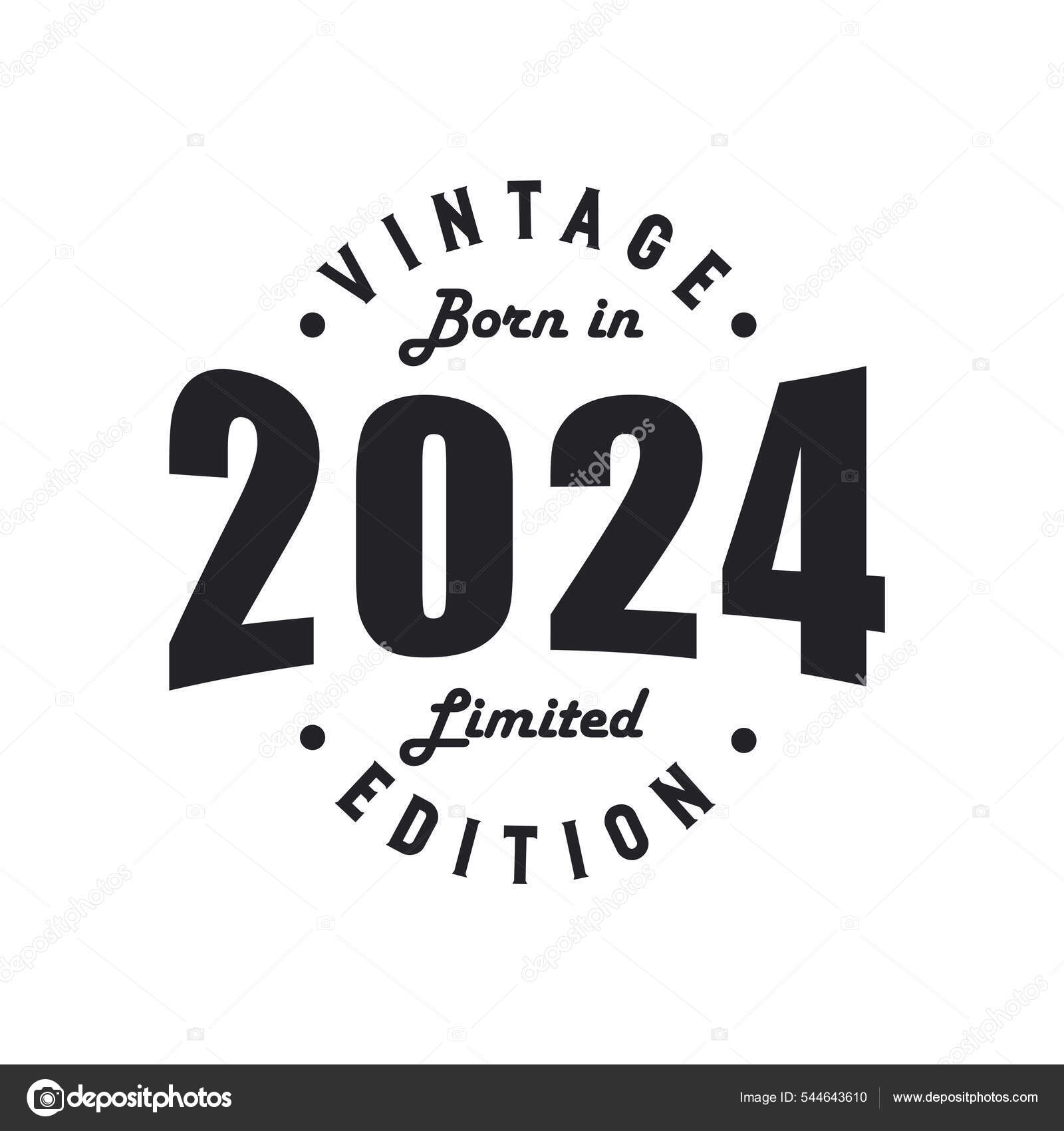 Nacido 2024 Celebración Cumpleaños Vintage 2024 vector, gráfico