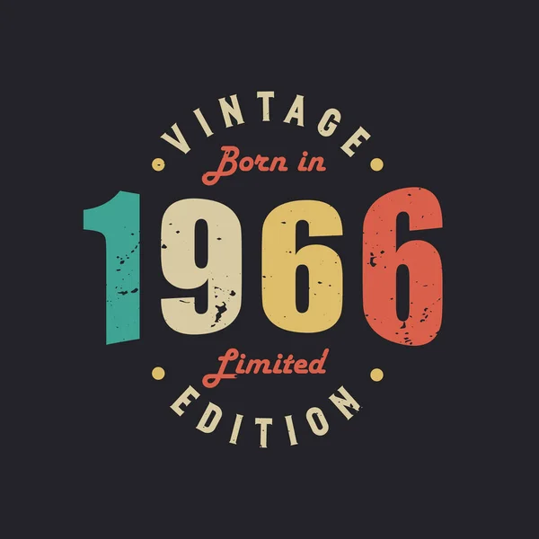 Rok Narození 1966 Limited Edition — Stockový vektor