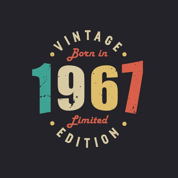 Rok Narození 1967 Limited Edition — Stockový vektor