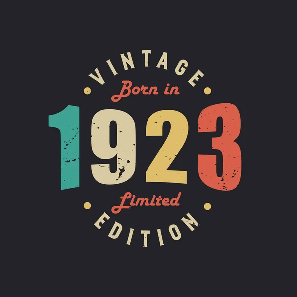 Jahrgang 1923 Limited Edition — Stockvektor