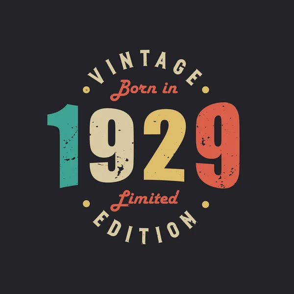 Jahrgang 1929 Limited Edition — Stockvektor