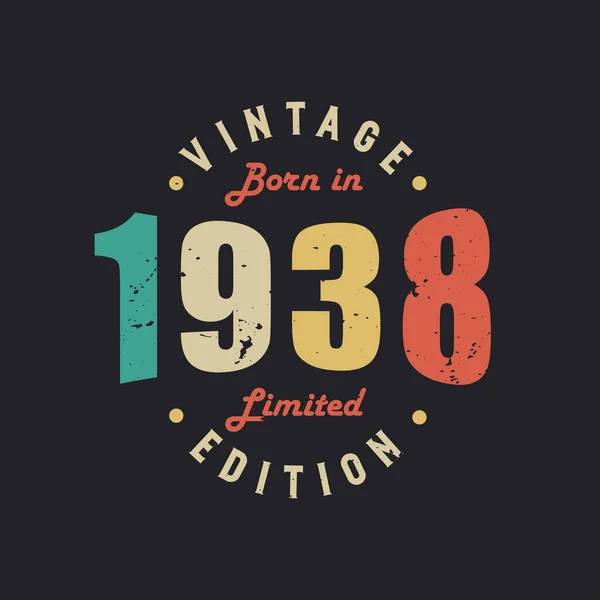 Rok Narození 1938 Limited Edition — Stockový vektor