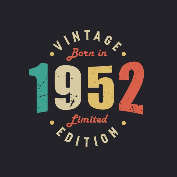 Jahrgang 1952 Limited Edition — Stockvektor